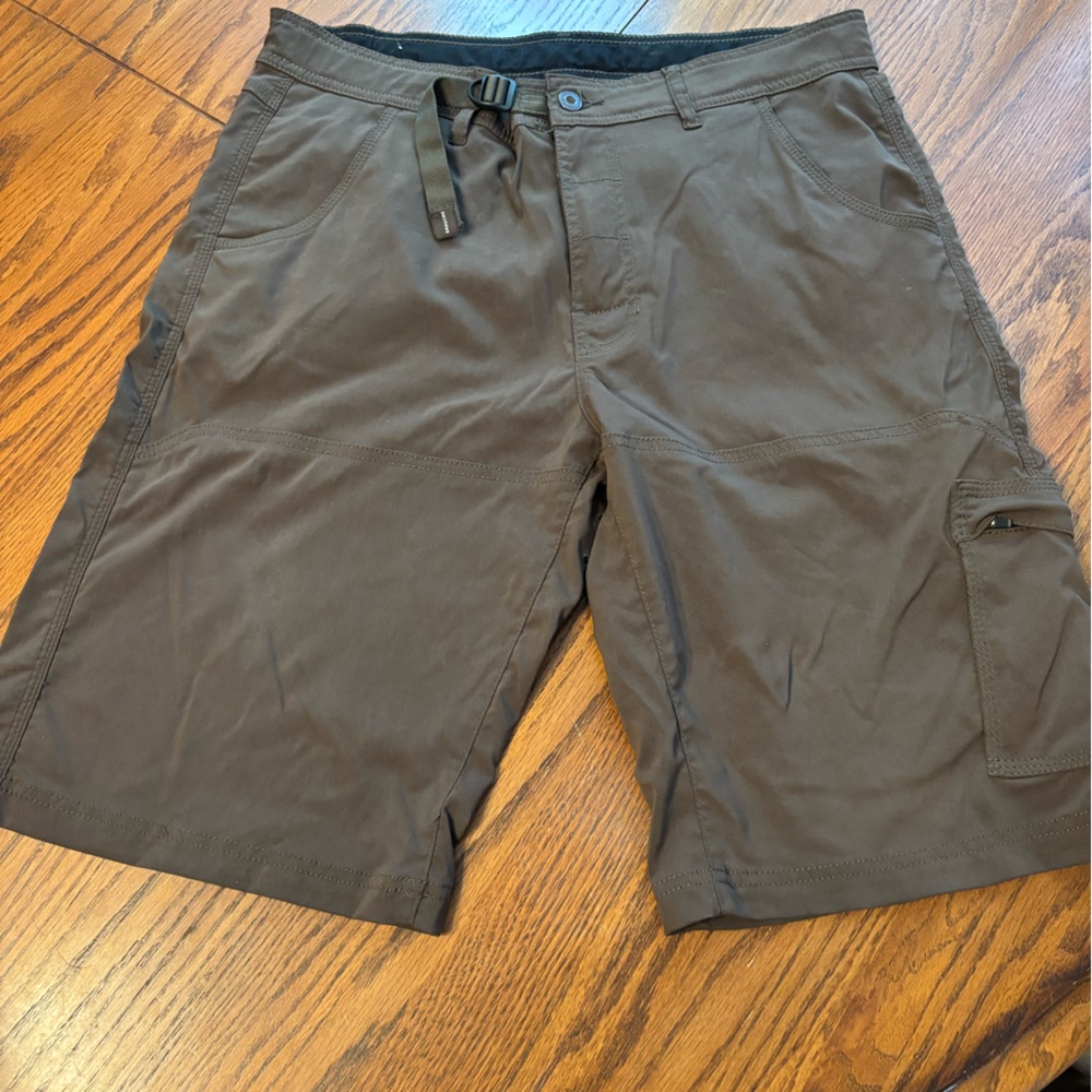 PrAna mens L Zion cargo shorts brown